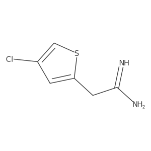 2-(4-Chlorothiophen-2-yl)ethanimidamide Structure