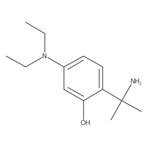 2-(2-Aminopropan-2-yl)-5-(diethylamino)phenol Structure