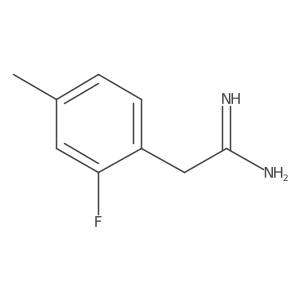 2-(2-Fluoro-4-methylphenyl)ethanimidamide Structure
