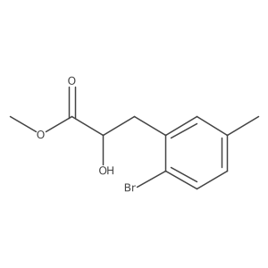 Methyl 3-(2-bromo-5-methylphenyl)-2-hydroxypropanoate Structure