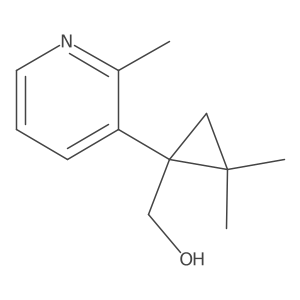 [2,2-Dimethyl-1-(2-methylpyridin-3-yl)cyclopropyl]methanol结构式