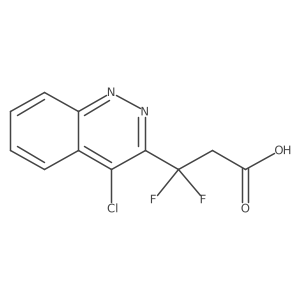 3-(4-Chlorocinnolin-3-yl)-3,3-difluoropropanoic acid结构式