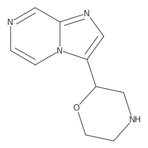2-{Imidazo[1,2-a]pyrazin-3-yl}morpholine结构式