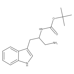 tert-butyl N-[1-amino-3-(1H-indol-3-yl)propan-2-yl]carbamate Structure