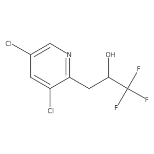 3-(3,5-Dichloropyridin-2-yl)-1,1,1-trifluoropropan-2-ol结构式