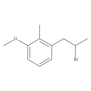 1-(2-Bromopropyl)-3-methoxy-2-methylbenzene结构式