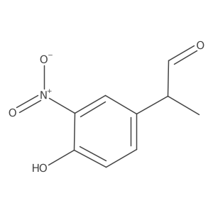 2-(4-Hydroxy-3-nitrophenyl)propanal Structure
