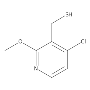 (4-Chloro-2-methoxypyridin-3-yl)methanethiol结构式
