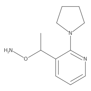 O-{1-[2-(pyrrolidin-1-yl)pyridin-3-yl]ethyl}hydroxylamine Structure