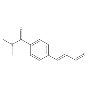 N,N-dimethyl-4-(3-oxoprop-1-en-1-yl)benzamide结构式