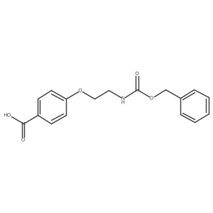 4-(2-{[(Benzyloxy)carbonyl]amino}ethoxy)benzoic acid结构式
