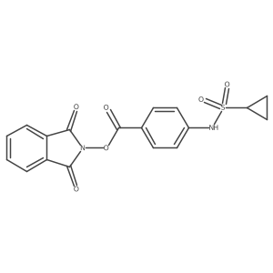 1,3-dioxo-2,3-dihydro-1H-isoindol-2-yl 4-cyclopropanesulfonamidobenzoate Structure