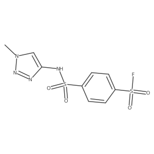 4-[(1-methyl-1H-1,2,3-triazol-4-yl)sulfamoyl]benzene-1-sulfonyl fluoride结构式