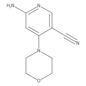 6-Amino-4-morpholinonicotinonitrile结构式