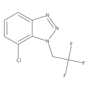 7-chloro-1-(2,2,2-trifluoroethyl)-1H-1,2,3-benzotriazole结构式