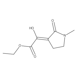 Ethyl (2Z)-2-hydroxy-2-(1-methyl-2-oxopyrrolidin-3-ylidene)acetate Structure