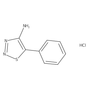 5-Phenylthiadiazol-4-amine;hydrochloride结构式
