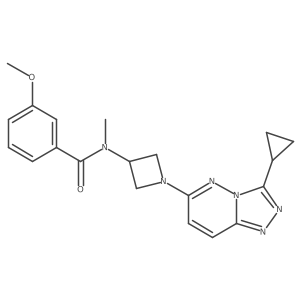 N-(1-{3-cyclopropyl-[1,2,4]triazolo[4,3-b]pyridazin-6-yl}azetidin-3-yl)-3-methoxy-N-methylbenzamide Structure