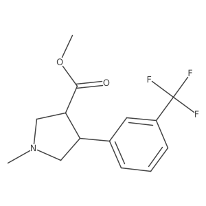 Methyl 1-methyl-4-[3-(trifluoromethyl)phenyl]pyrrolidine-3-carboxylate Structure