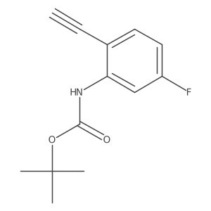 tert-butyl N-(2-ethynyl-5-fluorophenyl)carbamate Structure