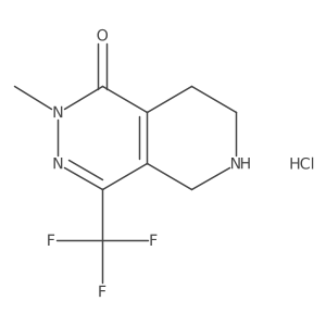 2-Methyl-4-(trifluoromethyl)-5,6,7,8-tetrahydropyrido[3,4-d]pyridazin-1-one;hydrochloride Structure