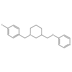 4-({1-[(4-Fluorophenyl)methyl]piperidin-3-yl}methoxy)pyridine结构式