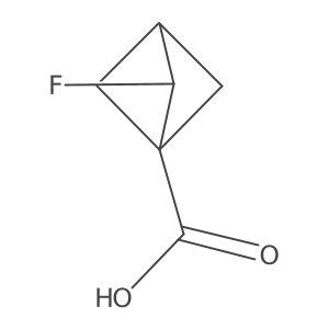2-Fluorobicyclo[1.1.1]pentane-1-carboxylic acid结构式