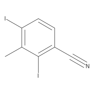 2,4-Diiodo-3-methylbenzonitrile Structure