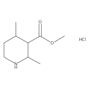 Methyl 2,4-dimethylpiperidine-3-carboxylate hydrochloride结构式