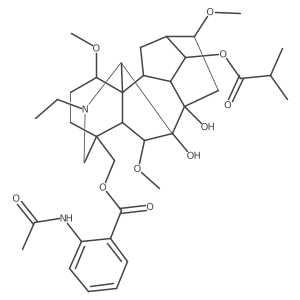 14-Deacetyl-14-isobutyrylajadine Structure
