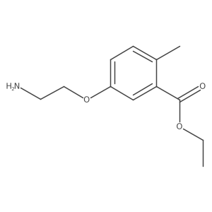 Ethyl 5-(2-aminoethoxy)-2-methylbenzoate结构式