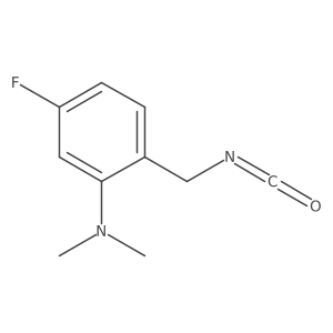 5-fluoro-2-(isocyanatomethyl)-N,N-dimethylaniline Structure