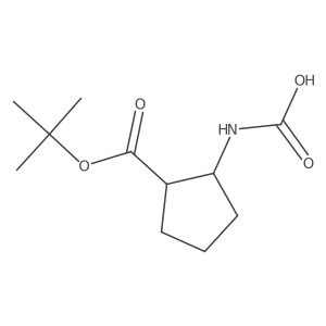 rac-[(1R,2S)-2-[(tert-butoxy)carbonyl]cyclopentyl]carbamic acid Structure