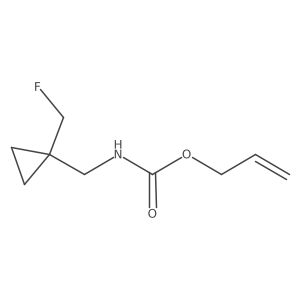 prop-2-en-1-yl N-{[1-(fluoromethyl)cyclopropyl]methyl}carbamate Structure