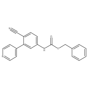 benzyl N-[4-cyano-3-(pyridin-4-yl)phenyl]carbamate Structure