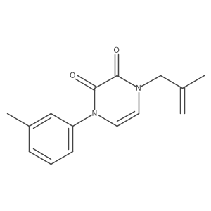 1-(3-Methylphenyl)-4-(2-methylprop-2-en-1-yl)-1,2,3,4-tetrahydropyrazine-2,3-dione结构式