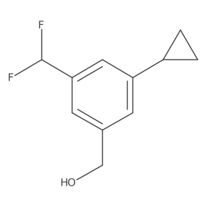 [3-Cyclopropyl-5-(difluoromethyl)phenyl]methanol Structure