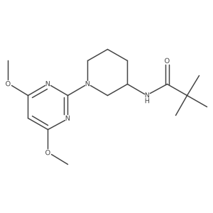 N-[1-(4,6-dimethoxypyrimidin-2-yl)piperidin-3-yl]-2,2-dimethylpropanamide Structure