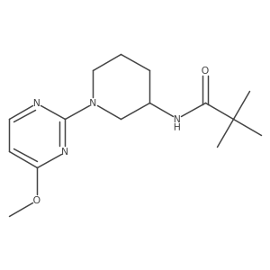 N-[1-(4-methoxypyrimidin-2-yl)piperidin-3-yl]-2,2-dimethylpropanamide Structure