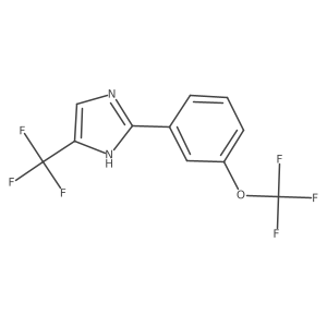 2-(3-(Trifluoromethoxy)phenyl)-4-(trifluoromethyl)-1H-imidazole结构式