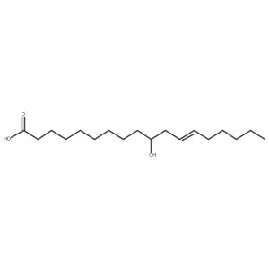 (Z)-10-hydroxyoctadec-12-enoic acid Structure