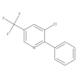 3-Chloro-2-phenyl-5-(trifluoromethyl)pyridine Structure