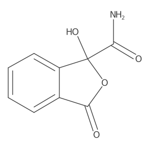 1-Hydroxy-3-oxo-1,3-dihydro-2-benzofuran-1-carboxamide Structure