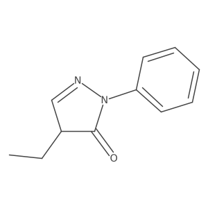 4-Ethyl-2,4-dihydro-2-phenyl-3H-pyrazol-3-one Structure