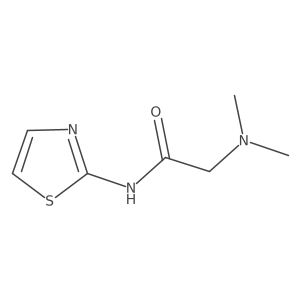 2-(Dimethylamino)-N-2-thiazolylacetamide Structure