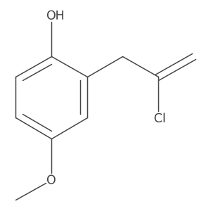2-(2-Chloroallyl)-4-methoxyphenol Structure