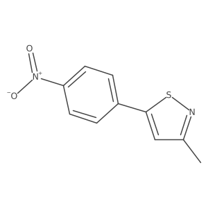 3-Methyl-5-(4-nitrophenyl)-1,2-thiazole Structure