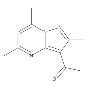 3-Acetyl-2,5,7-trimethylpyrazolo[1,5-a]pyrimidine Structure