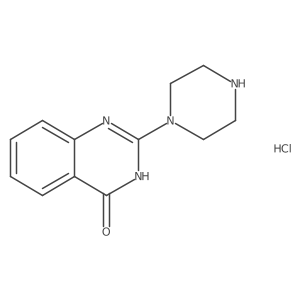 2-piperazin-1-yl-3H-quinazolin-4-one;hydrochloride结构式