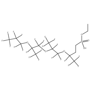 (Perfluoro-1,4,7-trimethyl-2,5,8-trioxaundecyl)ethylphosphonic acid monoethyl ester Structure